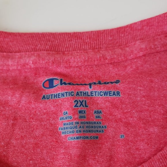 Champion Washington Capitals Short Sleeve T-Shirt Men's XXL 2XL NHL Red NWT - Picture 7 of 11